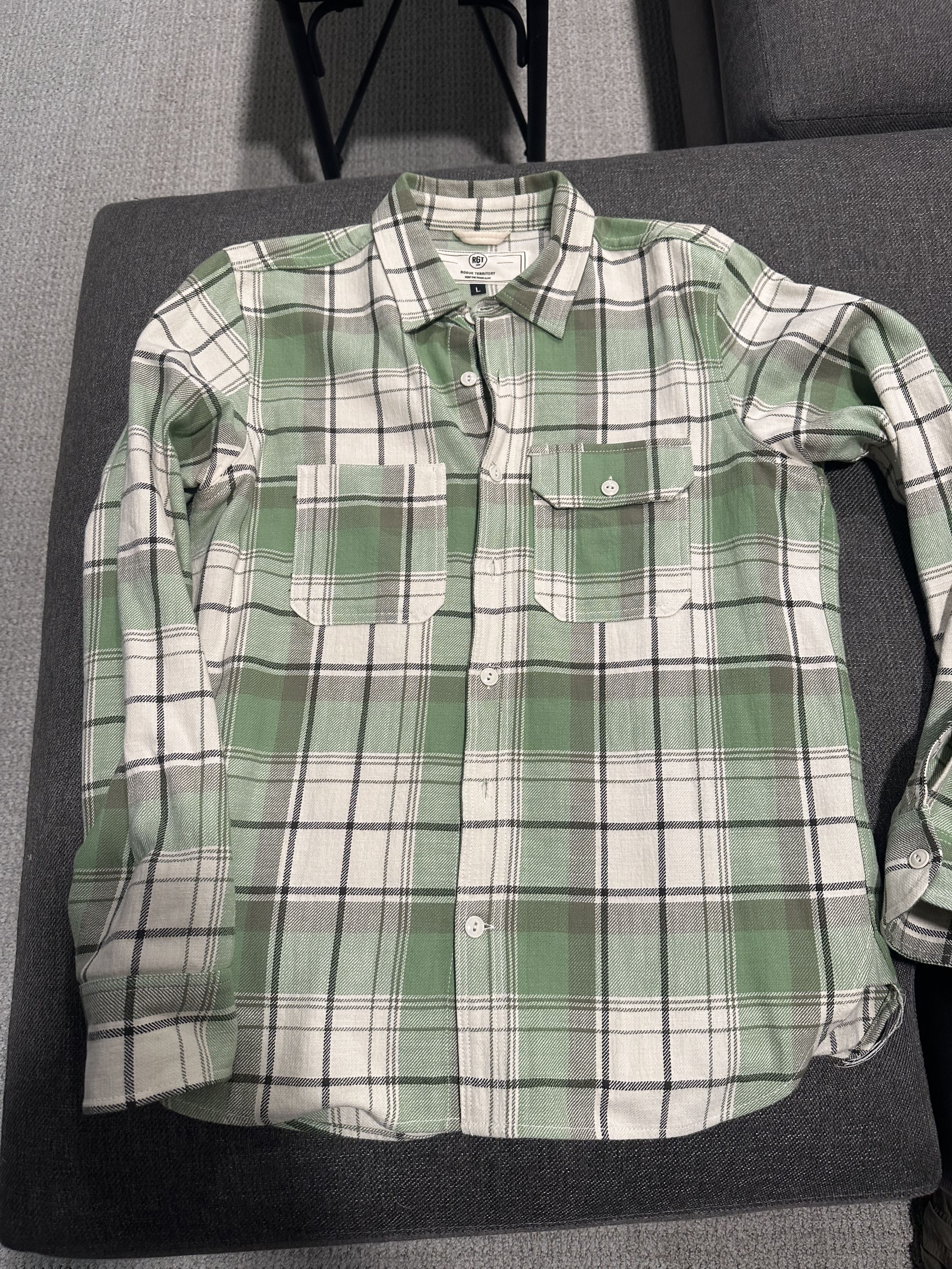 Rogue Territory Field Shirt- Slub Plaid Size US L / EU 52-54 / 3 - 1 Thumbnail