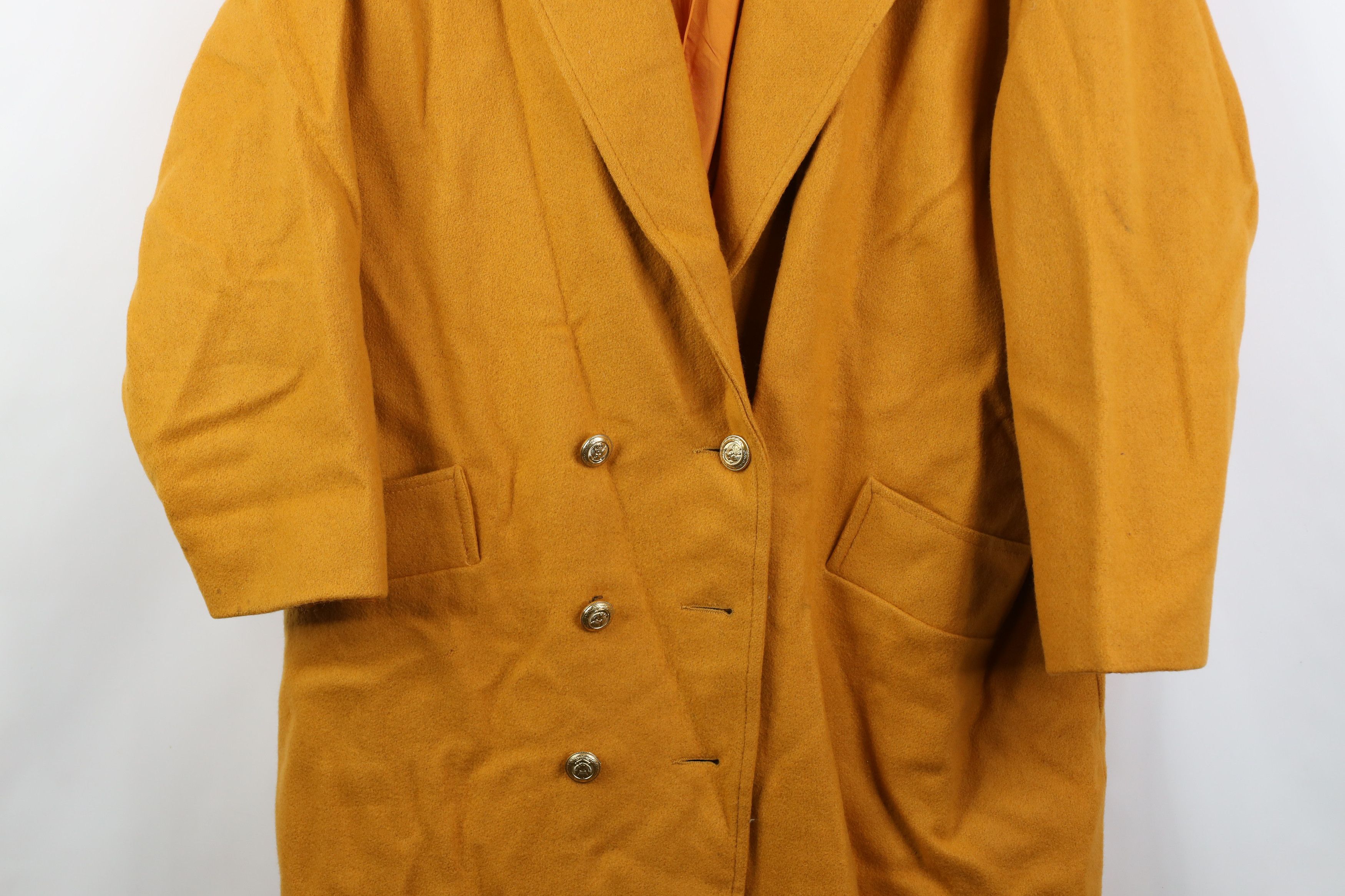 Vintage Vintage 90s Streetwear Wool Double Breasted Overcoat Jacket Size 3XL / US 20-22 - 3 Thumbnail