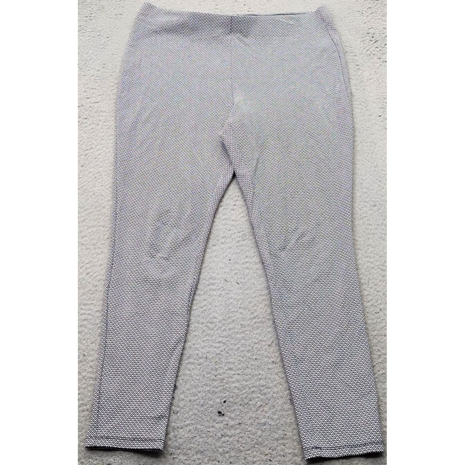 Vintage Chico's Womens 2 Multi Geometric Flat Front Stretch Skinny Pull On Ankle Pants Size 26" / US 2 / IT 38 - 2 Thumbnail