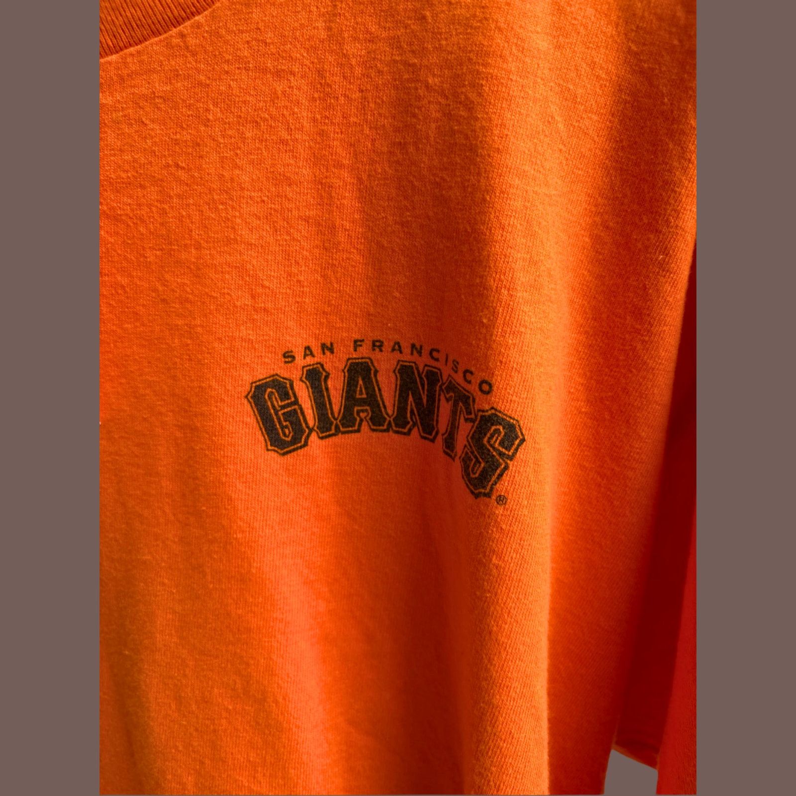 Fruit Of The Loom VTG Baseball Tee | SF Giants Orange Promo | 2000s MLB Size US L / EU 52-54 / 3 - 3 Thumbnail