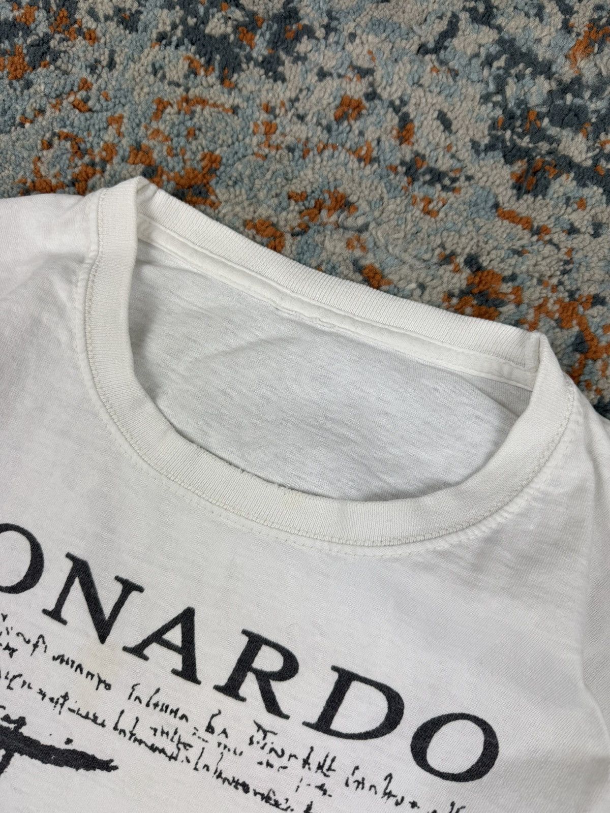 Vintage Vintage 00s Leonardo Da Vinci bicycle artwork graphic tee Size US XL / EU 56 / 4 - 8 Thumbnail