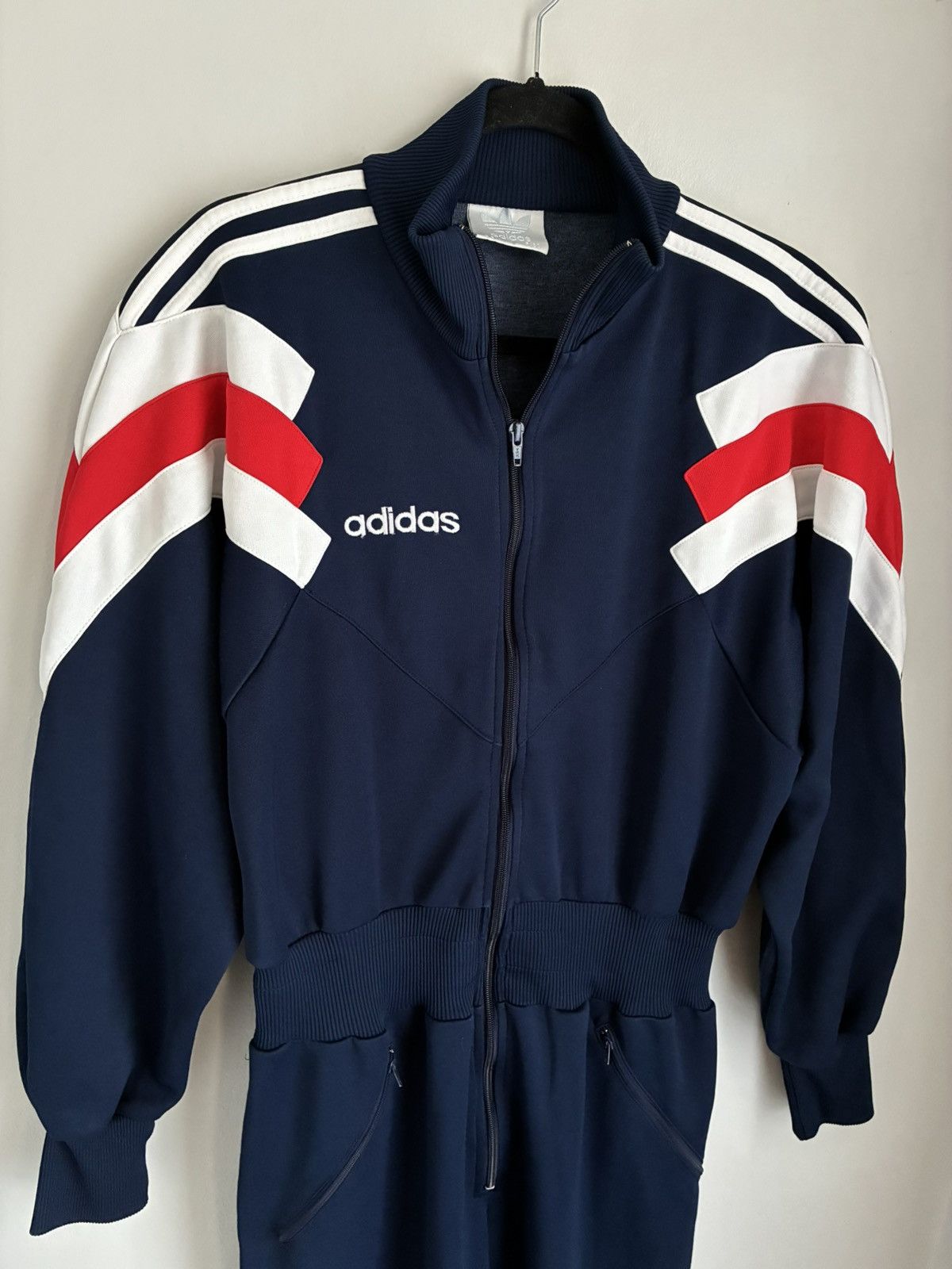 Adidas Vintage Adidas sports suit 90s tracksuit rare overalls Size US L / EU 52-54 / 3 - 2 Thumbnail