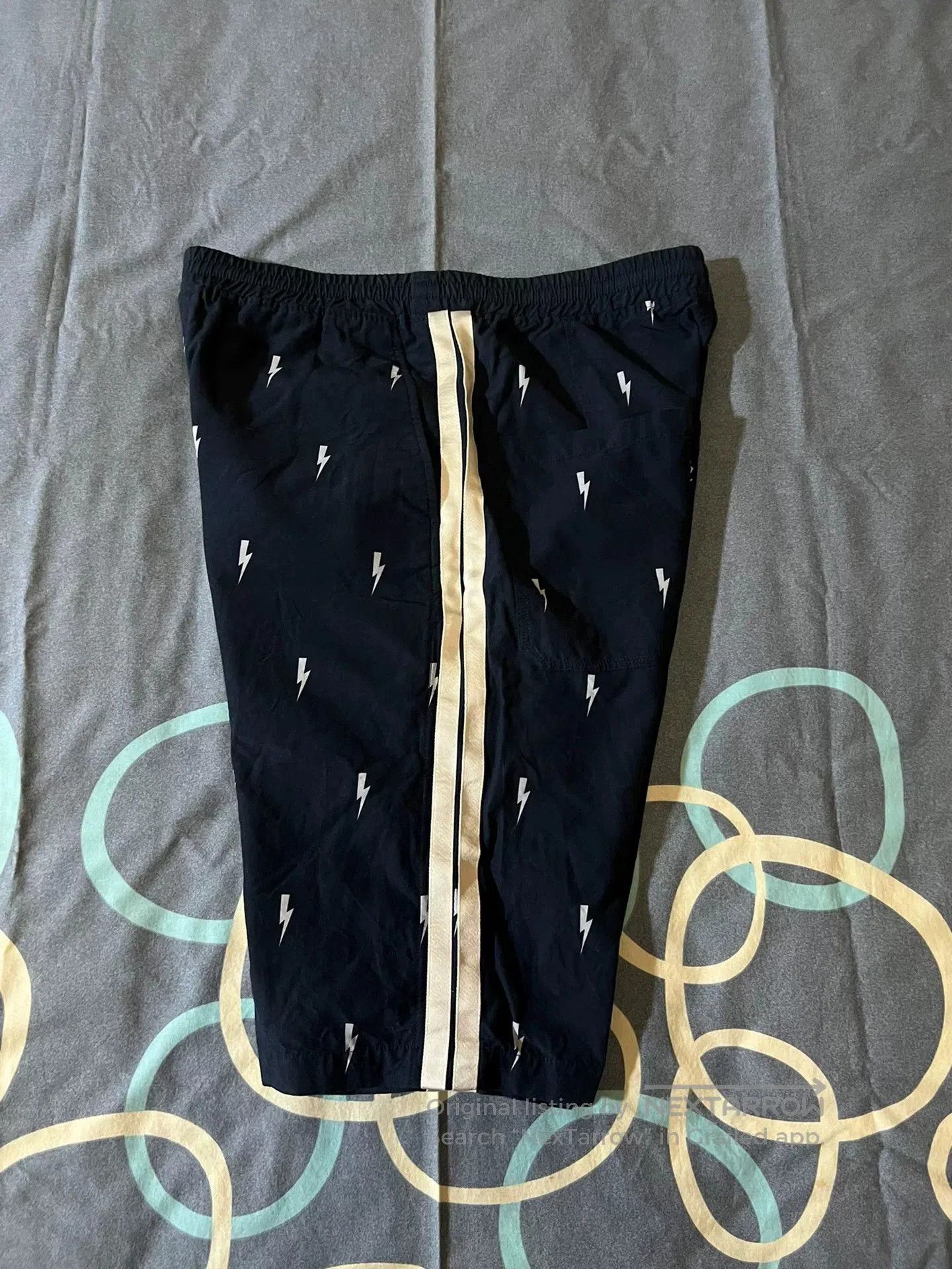 Neil Barrett Neil Barrett Lightning Trim Spliced Casual Shorts. Size US 32 / EU 48 - 5 Thumbnail