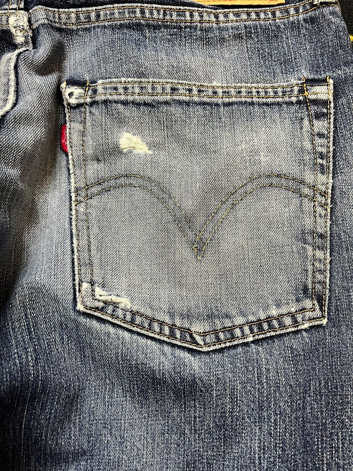 Levi's Vintage Levi’s 503 Faded Grunge Whiskers Denim Size US 33 - 7 Thumbnail