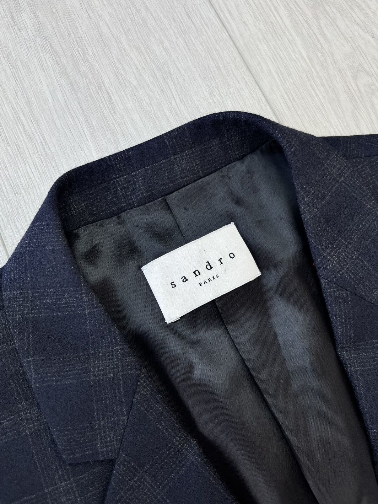 Sandro Sandro Paris Wool Suit Blazer + Trousers Size 50R - 7 Thumbnail
