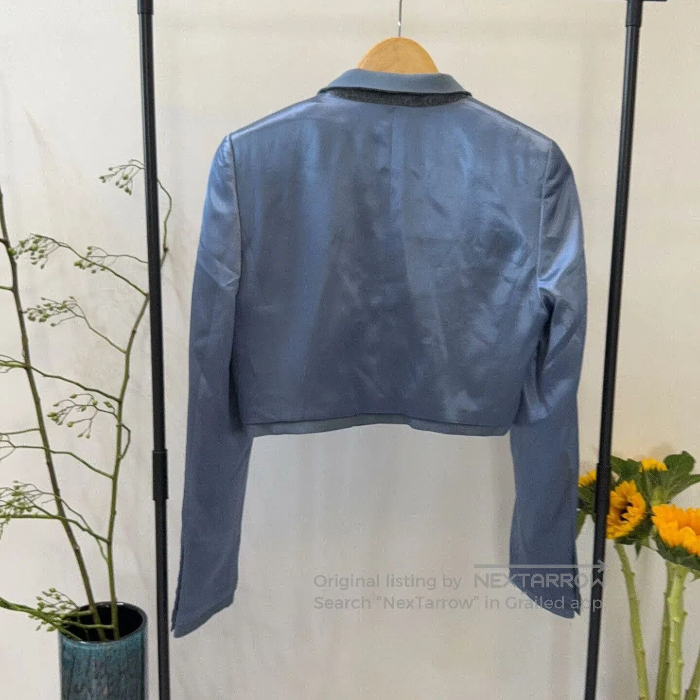 Fendi Fendi Blue Satin Blazer Size 36. Size XS / US 0-2 / IT 36-38 - 2 Thumbnail