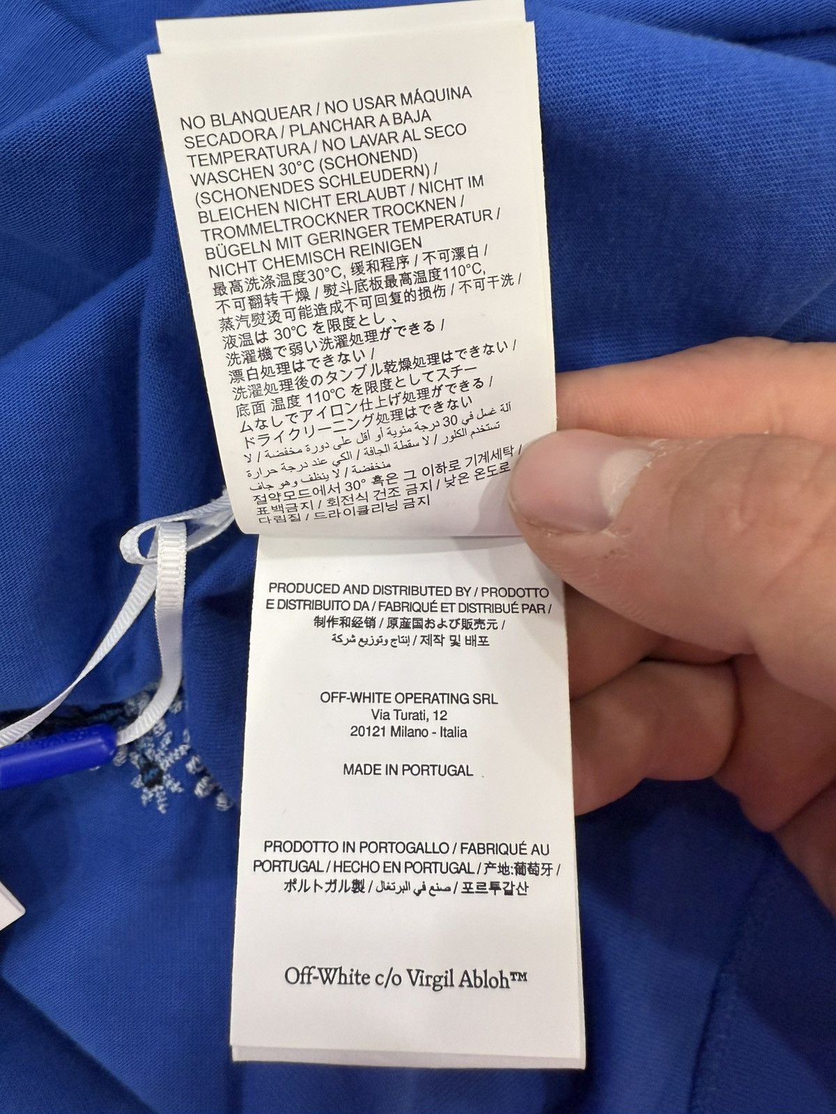 Off-White Off-White Blue Paisley Shirt Size US S / EU 44-46 / 1 - 11 Thumbnail