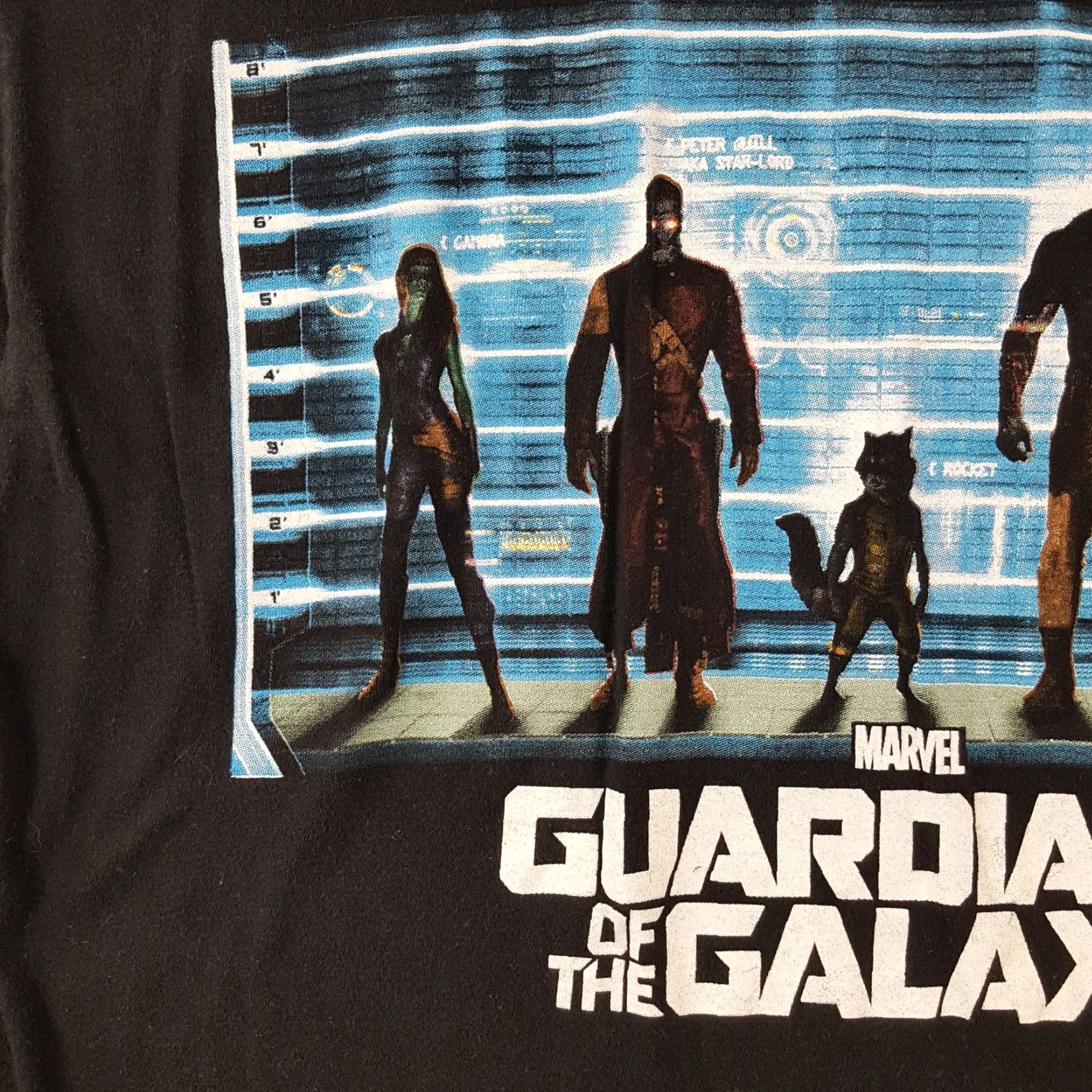 Vintage VINTAGE Marvel Guardians of the Galaxy Movie Promo T-Shirt Large Black Cotton Short Sleeve Crew Neck Retro 00s Mens Size US L / EU 52-54 / 3 - 4 Thumbnail