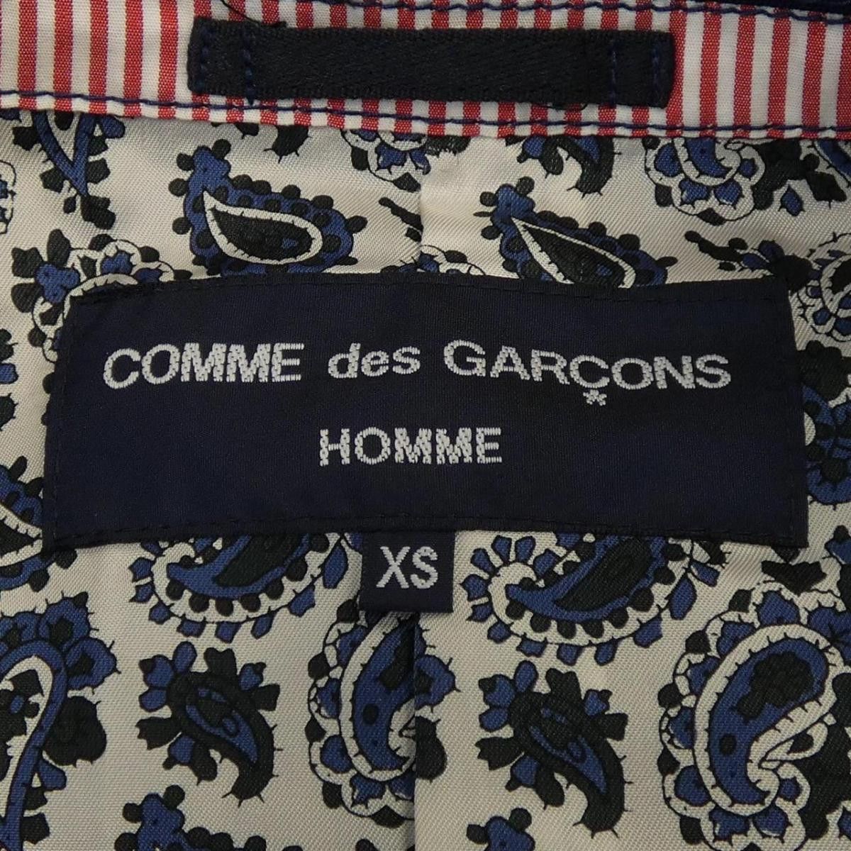 Comme des Garcons Homme Jacket Tailored Wool Long Sleeve Navy Size US XS / EU 42 / 0 - 4 Thumbnail