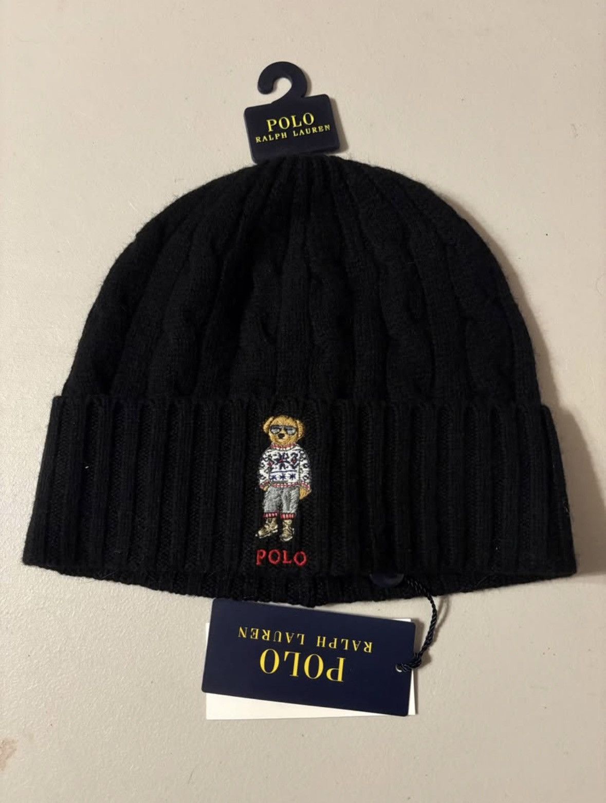 Polo Ralph Lauren Ralph Lauren Polo Bear Beanie Y2K Holiday Bear Winter Hat Size ONE SIZE - 1 Thumbnail