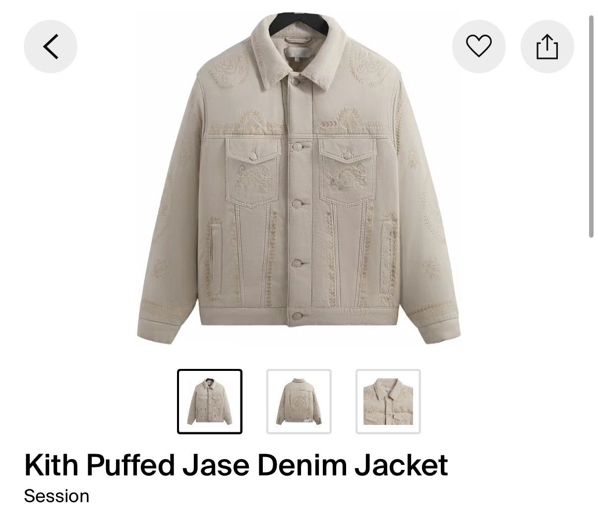 Kith Kith Classic Logo Monogram Laight Denim Jacket BNWT | Grailed