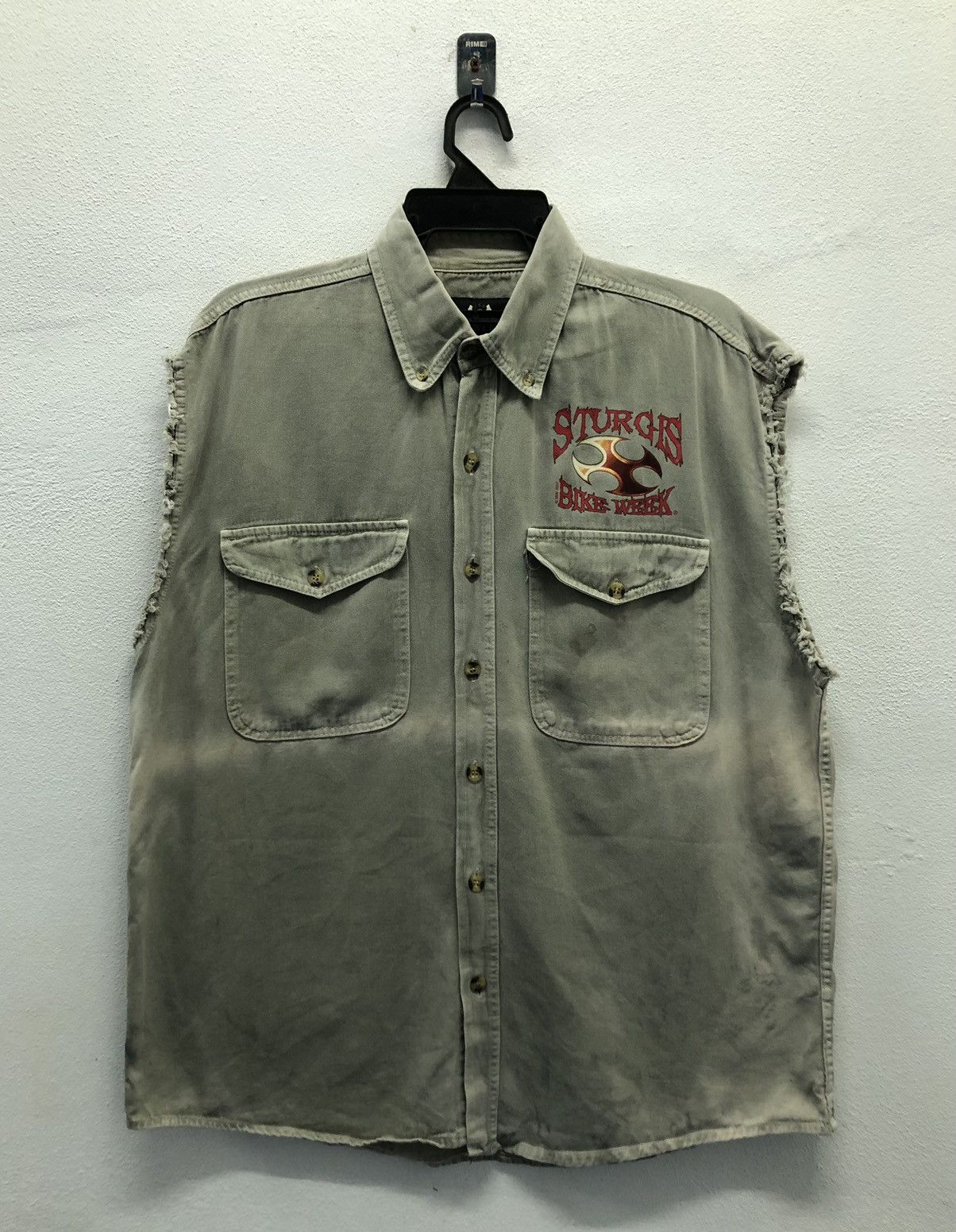 Indian Motorcycle Sturgis Bike Week Cutoff Biker Size L Biker Design Jacket Size US L / EU 52-54 / 3 - 2 Thumbnail