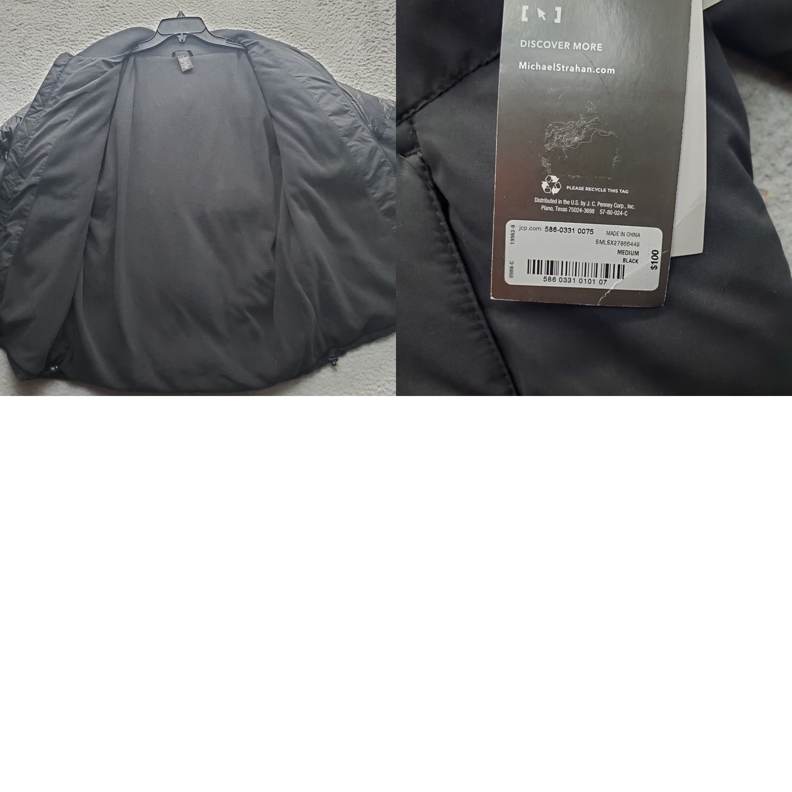 Vintage MSX Puffer Jacket Men M Black Water Resistant Zip Pocket Long Sleeve Zipper Size US M / EU 48-50 / 2 - 8 Thumbnail