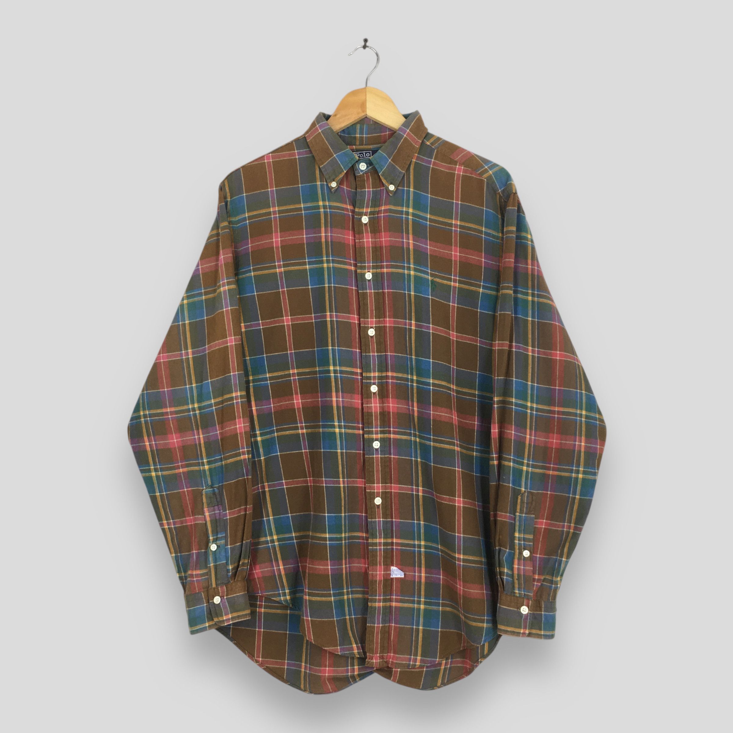 Polo Ralph Lauren Vintage Polo Ralph Lauren Checkered Flannel Shirt Large Size US L / EU 52-54 / 3 - 1 Thumbnail