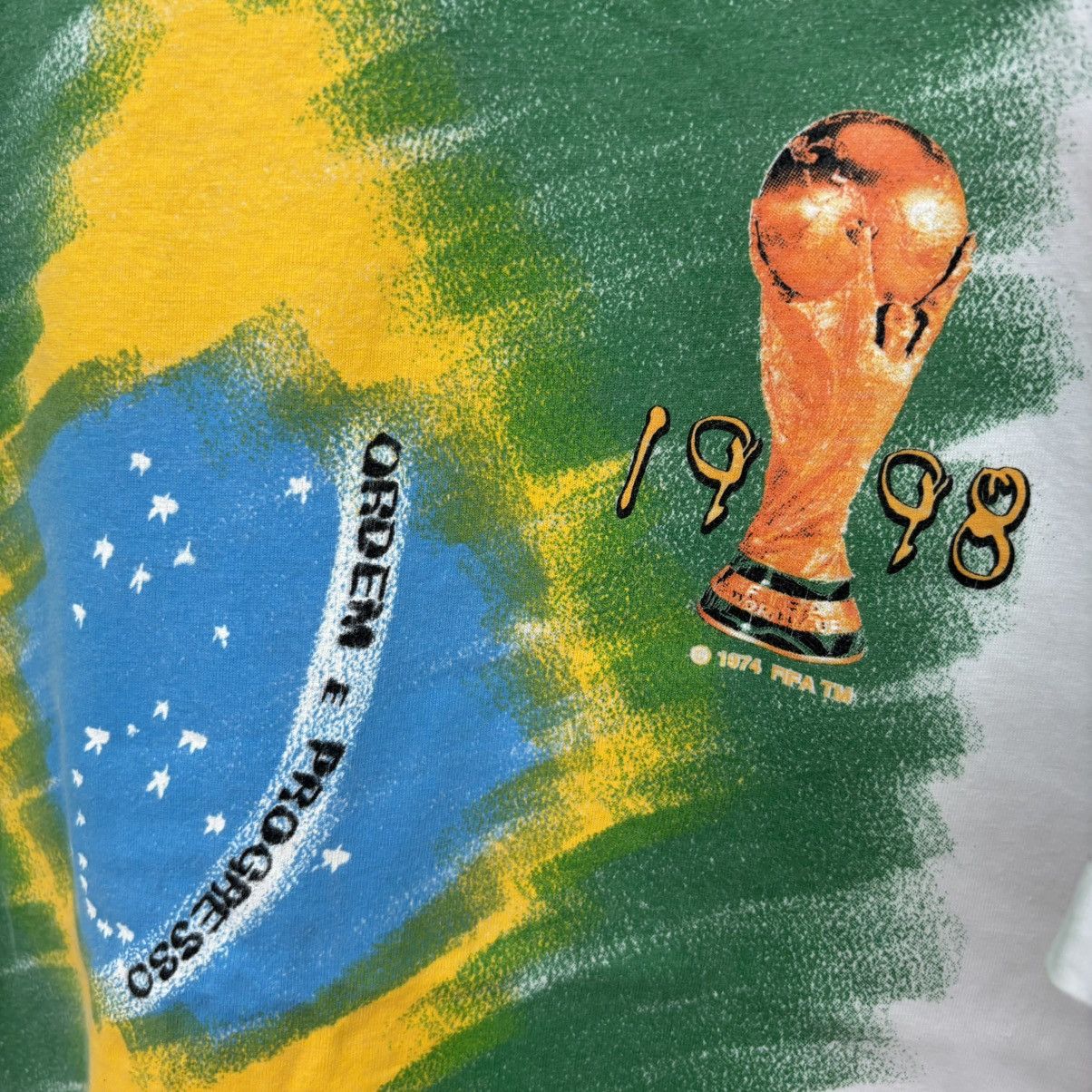 Adidas × Vintage 90’s Brasil Football Shirt / 1998 World Cup France Soccer Size US XL / EU 56 / 4 - 3 Thumbnail