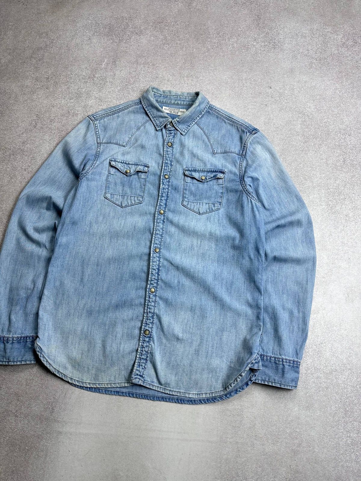 Allsaints Allsaints Cannon Ls Shirt Denim M Size US M / EU 48-50 / 2 - 2 Thumbnail