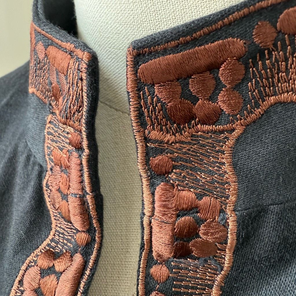 Coldwater Creek NWT Coldwater Creek Black Brown Embroidered Jacket $100 16 Size XXL / US 16-18 / IT 52-54 - 4 Thumbnail