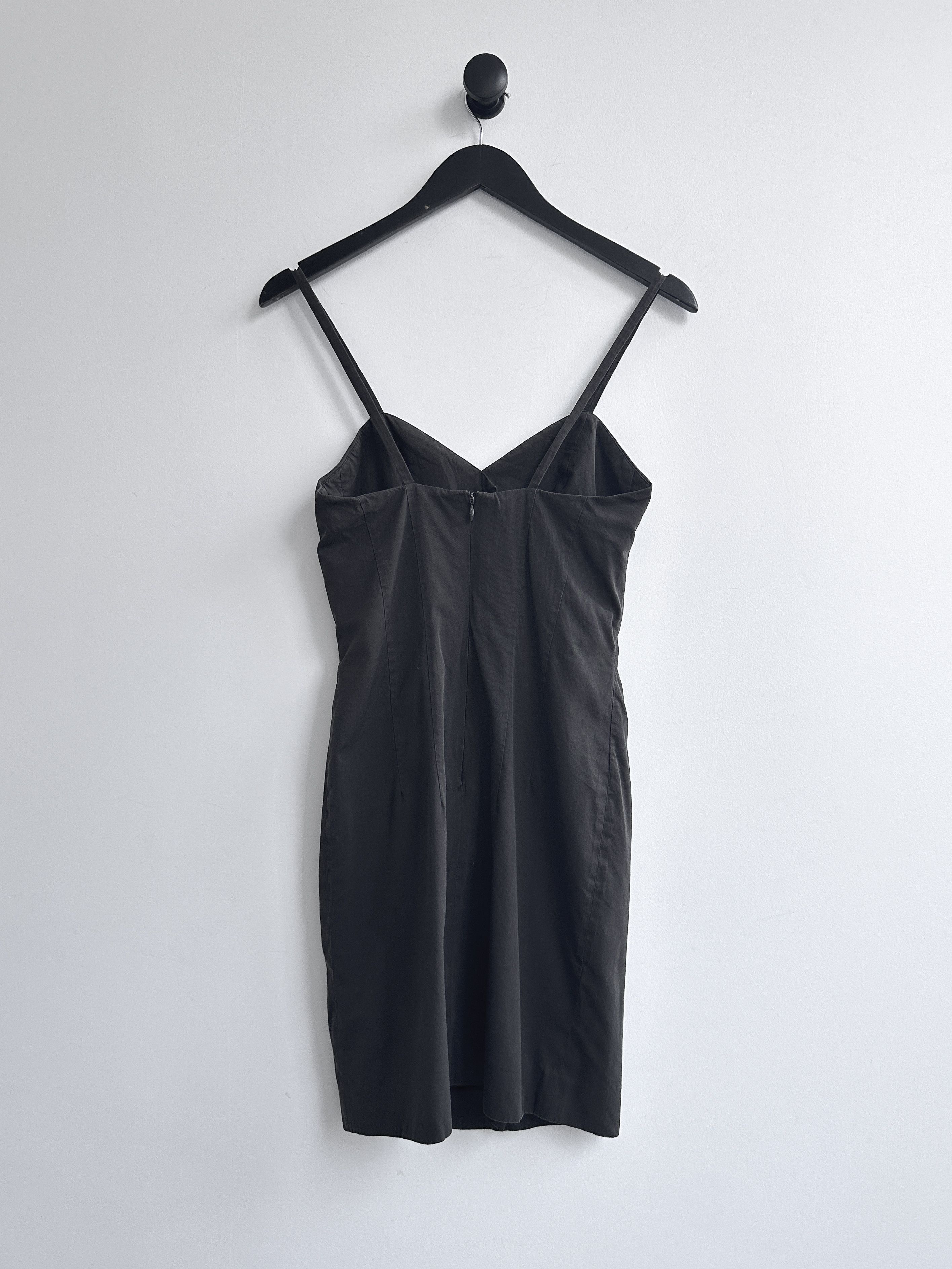 Jil Sander Jil Sander Black Mini Dress Size XS / US 0-2 / IT 36-38 - 2 Thumbnail