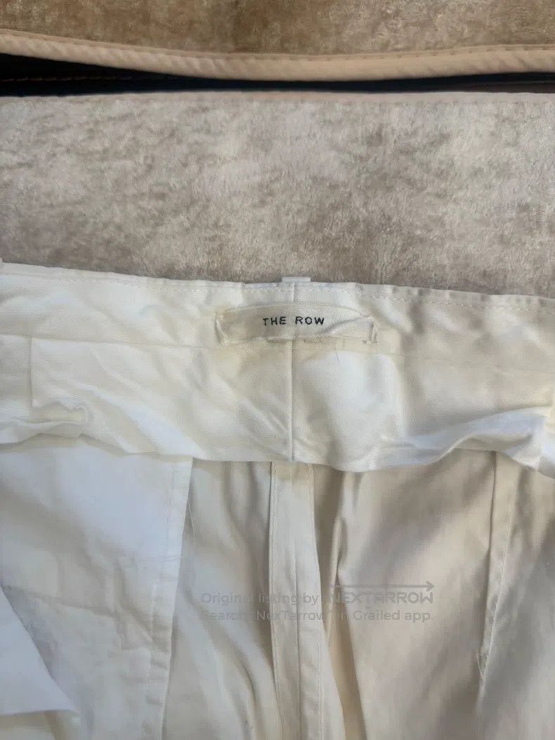 The Row The row size 6 White Straight Leg Pants Size 25" / US 0 / IT 36 - 2 Thumbnail