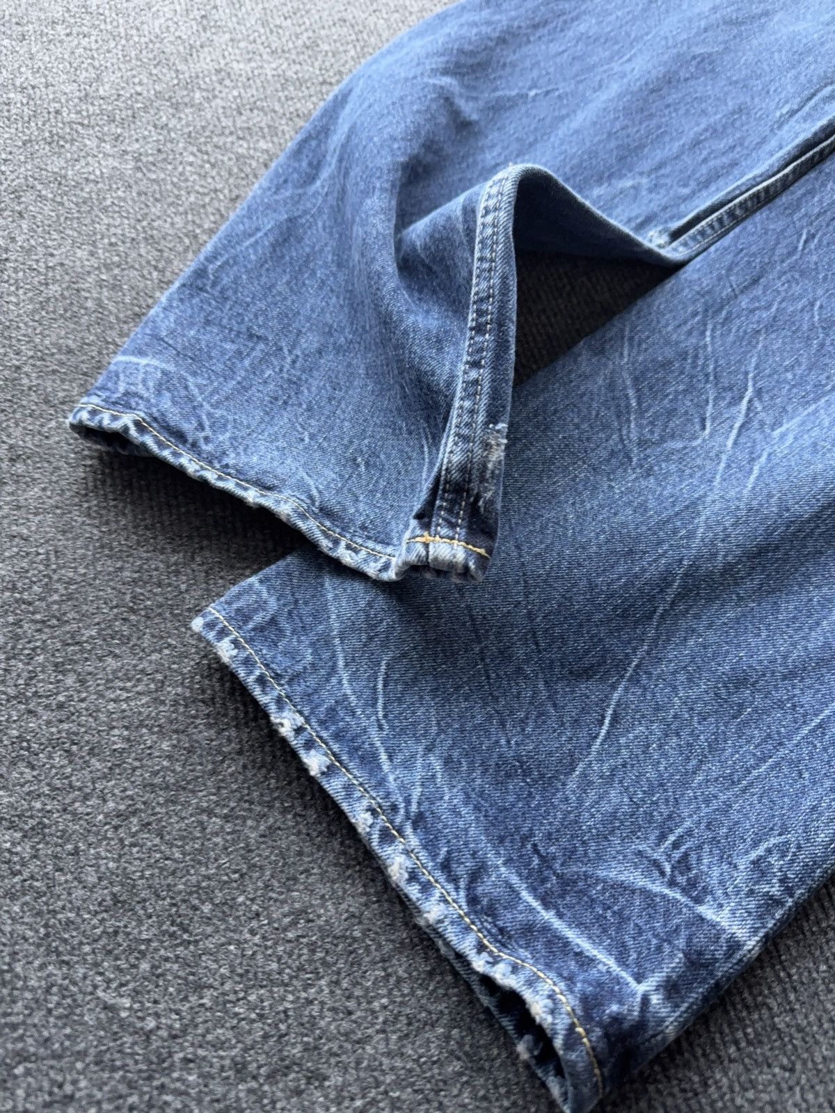 Japan Rags 🔥 Japan Rags Vintage 00s Y2K Distressed Blue Denim Jeans Size US 33 - 16 Thumbnail