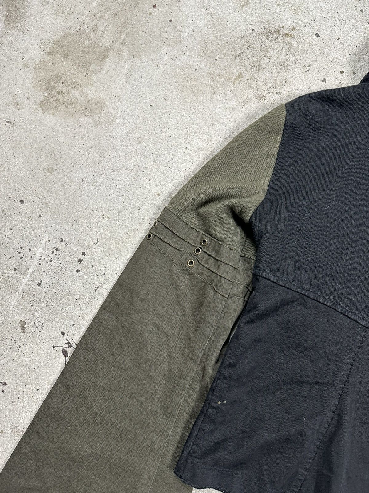 Japanese Brand × Vintage Vintage 90s Archive Asymmetrical Light Hooded Jacket Rare Size US S / EU 44-46 / 1 - 14 Thumbnail
