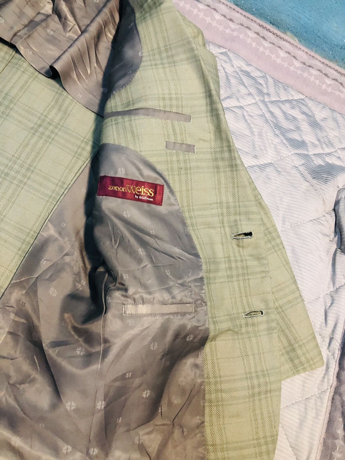 Japanese Brand Zenon weiss Coat Buttoned (23) Size US M / EU 48-50 / 2 - 7 Thumbnail