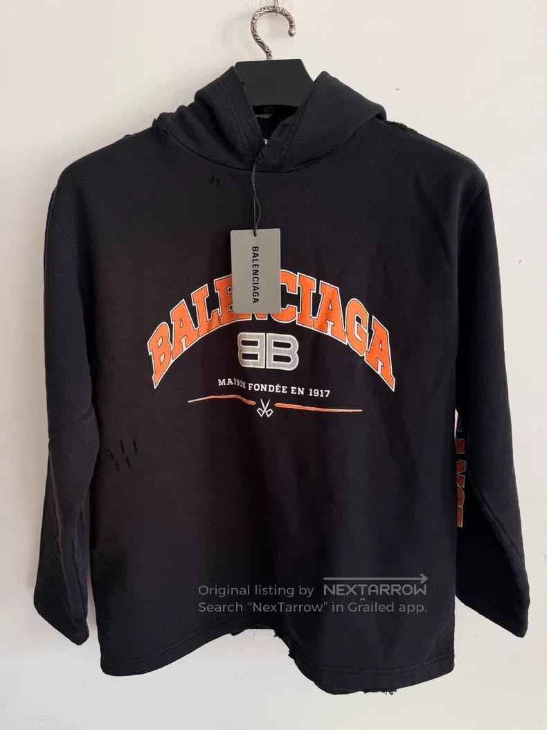 Balenciaga Scissor Distressed Hoodie
