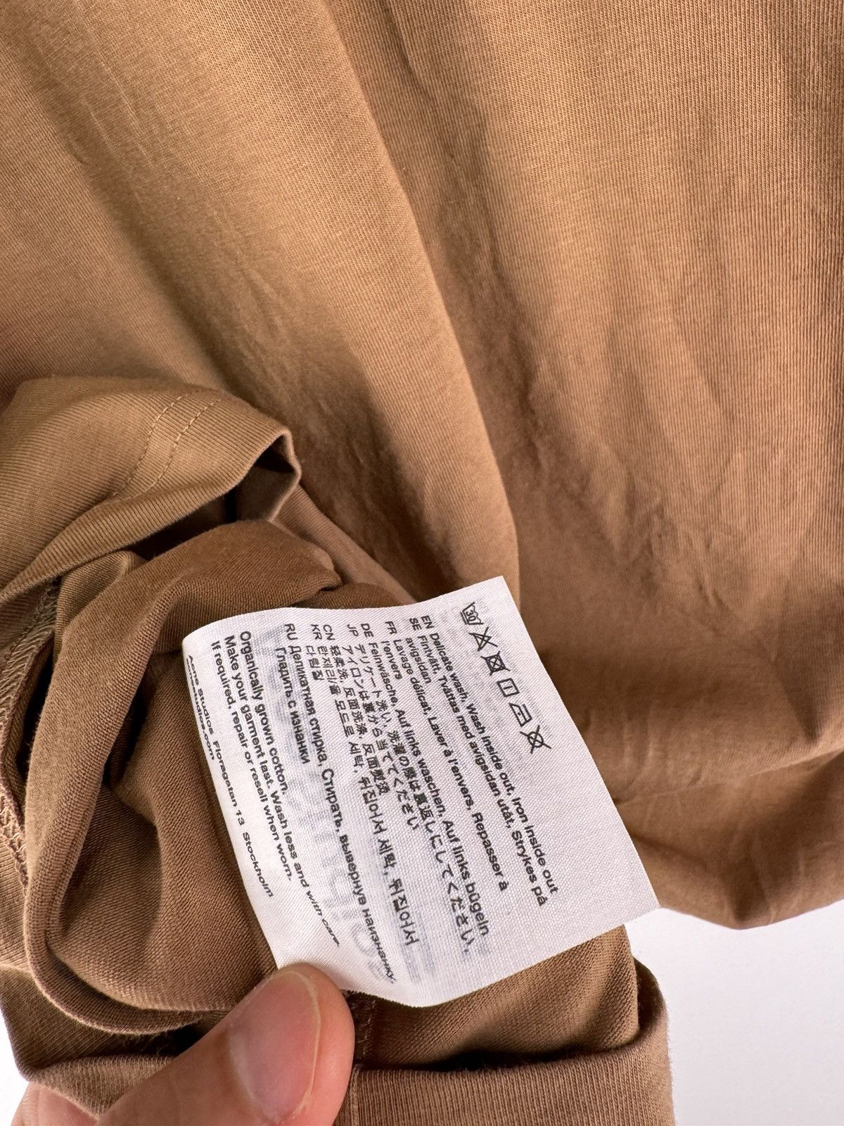 Acne Studios Acne Studios Brown Layered Diamonds Long-sleeve Tee Size US S / EU 44-46 / 1 - 8 Thumbnail