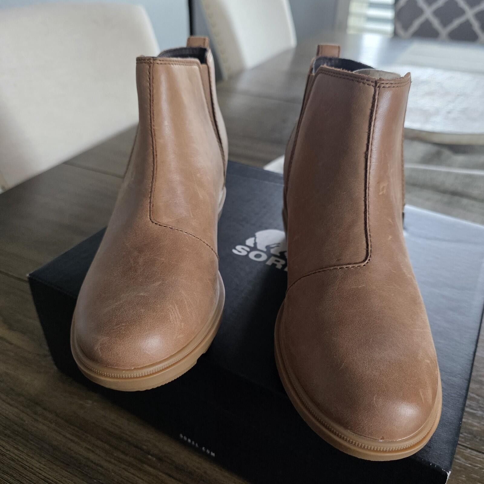SOREL Sorel Evie II Zip Bootie Wedge Tan Gum Leather Wmn's 6.5 Size US 6.5 / IT 36.5 - 3 Thumbnail