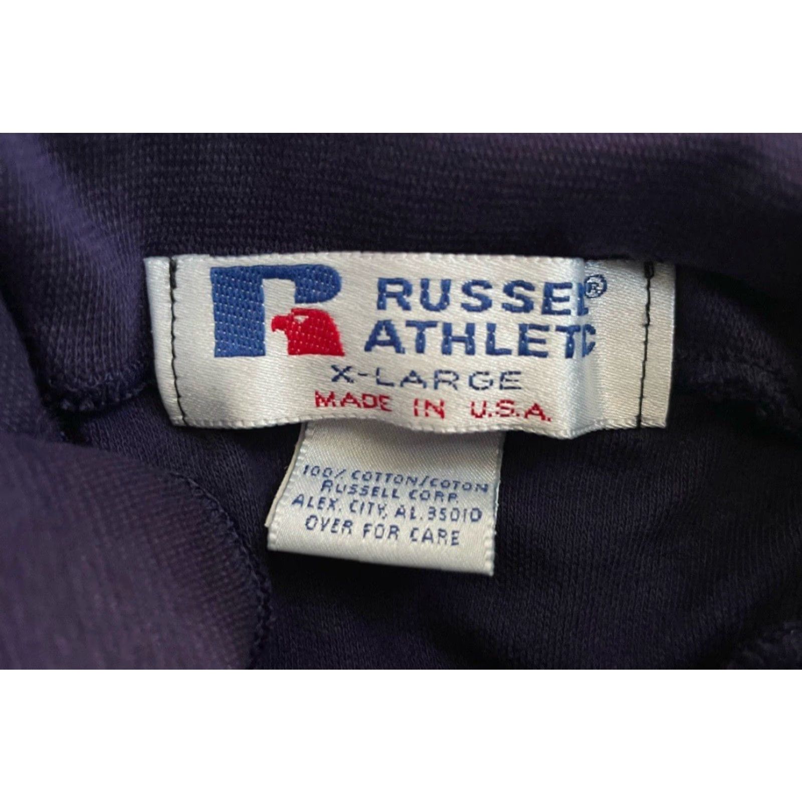 Russell Athletic VINTAGE Russell Athletic Turtleneck Shirt Mens XL Deadstock 90s USA Made Navy Blue Long Sleeve Cotton Sweatshirt NWS L0? Size US XL / EU 56 / 4 - 5 Thumbnail