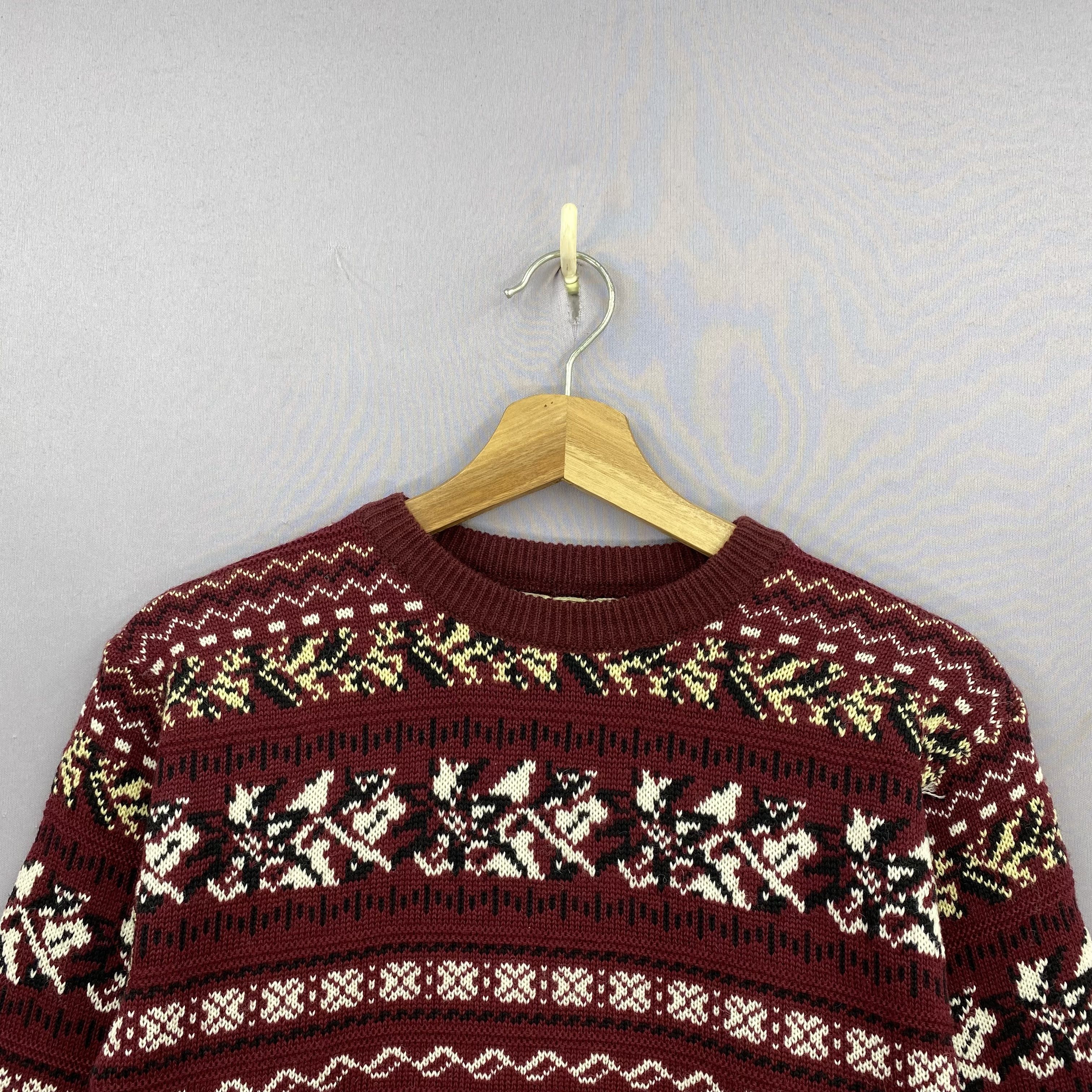 Vintage Vintage 90s Fair Isle Knit Wool Sweater Japan Made Jumper Size XXS / US 00 / IT 34 - 4 Thumbnail