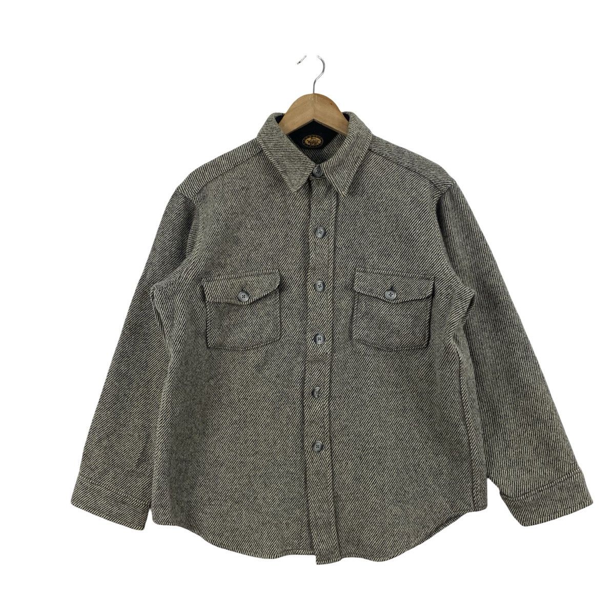 Vintage Vintage CLASSIC BRAND Striped Workwear Overshirt Shacket Size US L / EU 52-54 / 3 - 5 Thumbnail