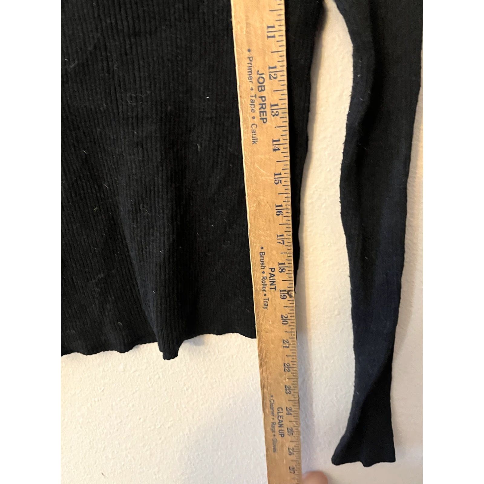 H&M H&M Womens Pullover Sweater Black Long Sleeve Crew Neck Medium Cotton Blend Size M / US 6-8 / IT 42-44 - 4 Thumbnail
