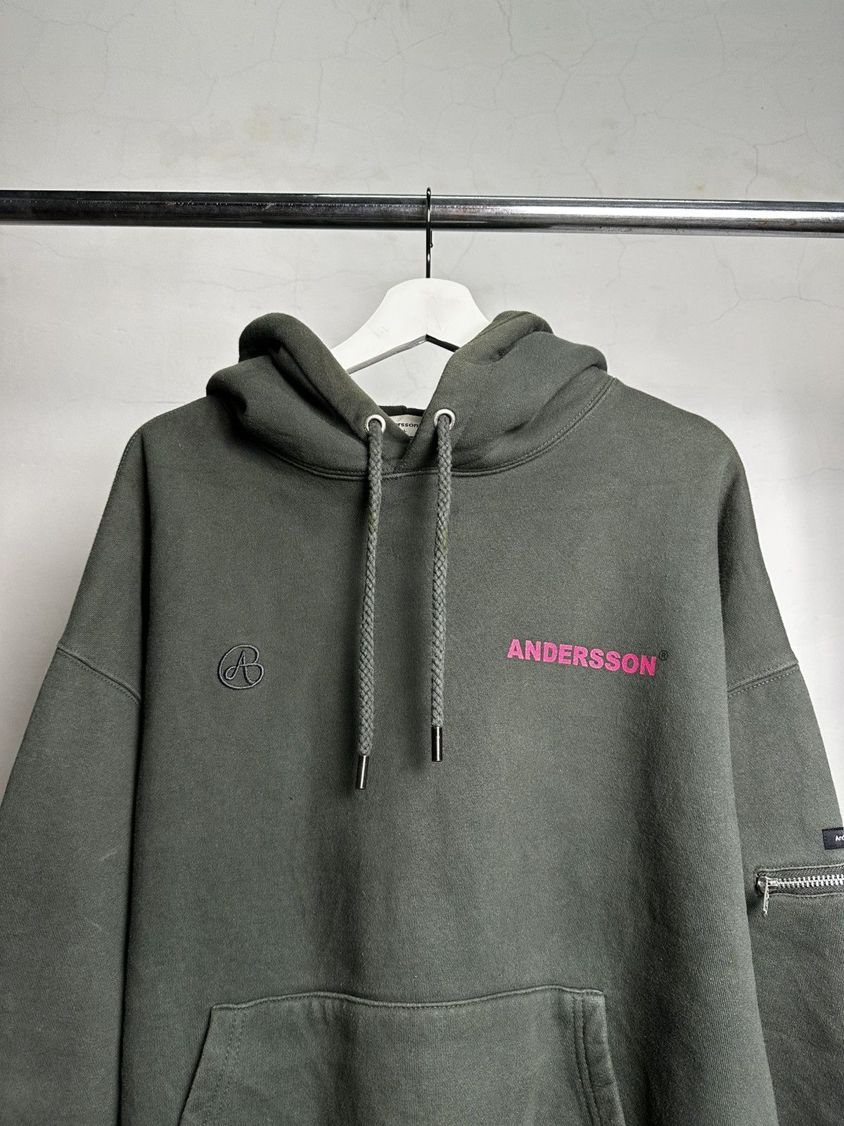 Andersson Bell Andersson Bell Baggy Hoodie – Olive Green Size US L / EU 52-54 / 3 - 3 Thumbnail