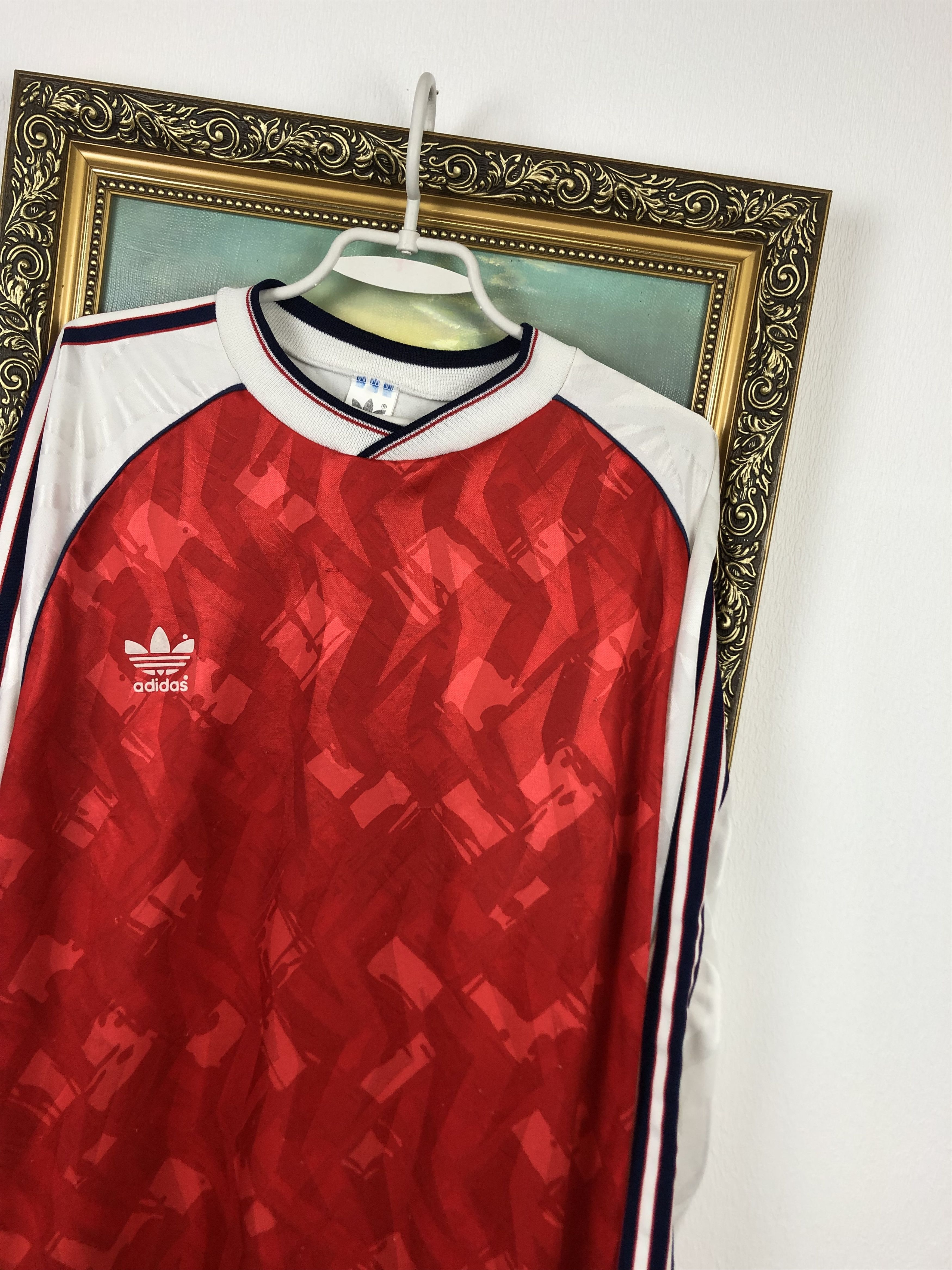 Adidas Vintage Arsenal Football Template Gunners Rare Jersey Long Size US XL / EU 56 / 4 - 4 Thumbnail