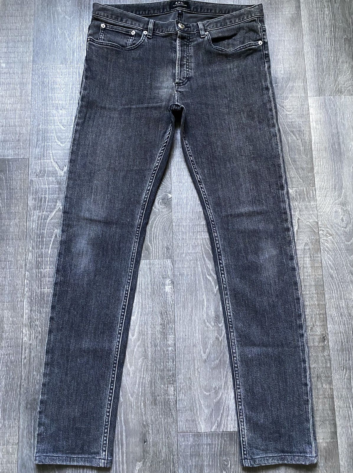 A.P.C. Unisex A.P.C. Petit New Standard Graphite Gray Jeans Denim Size 30" / US 8 / IT 44 - 4 Thumbnail