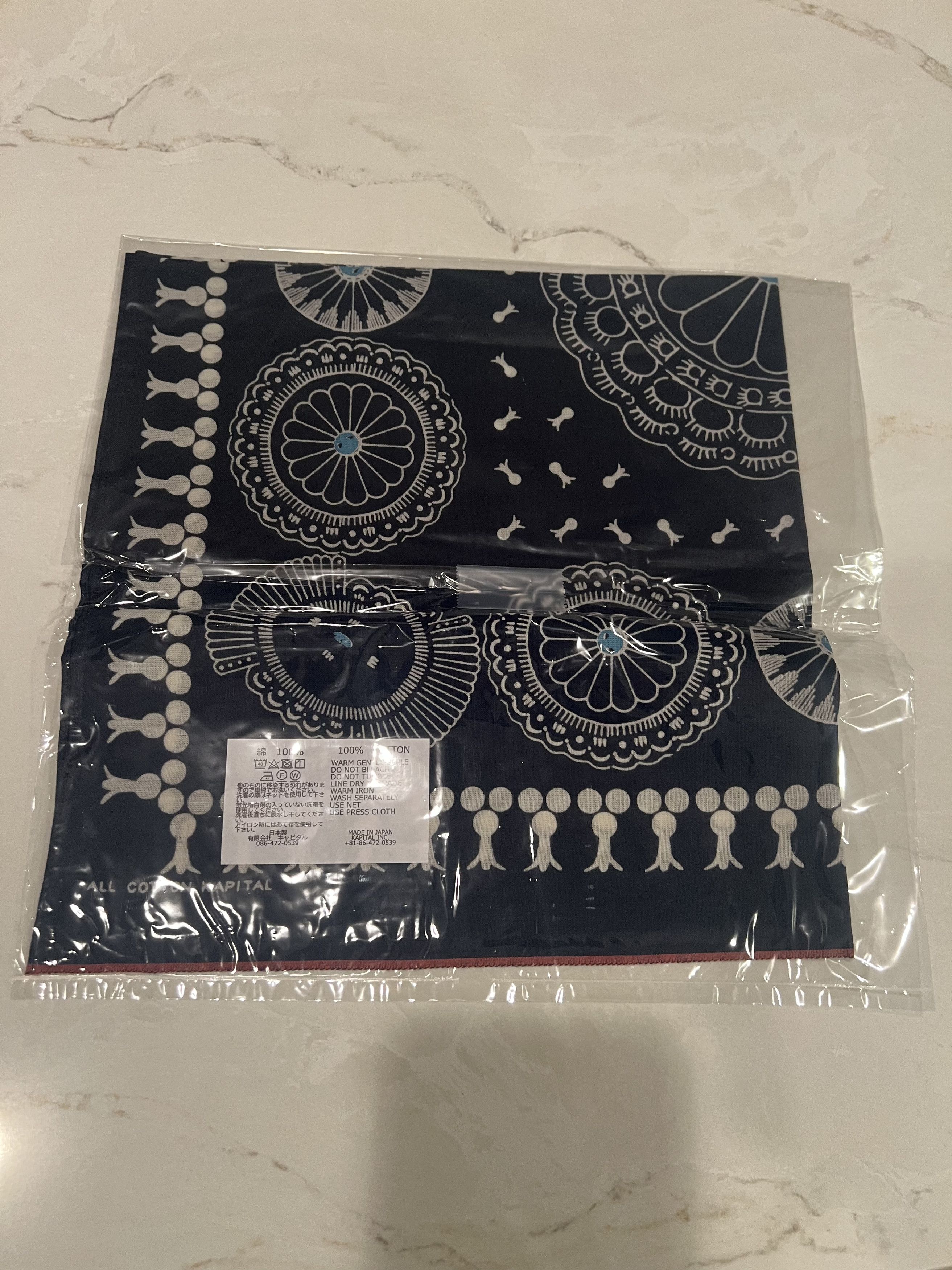 Kapital KAPITAL Banada Handkerchief - NAVY BLUE Size ONE SIZE - 2 Thumbnail