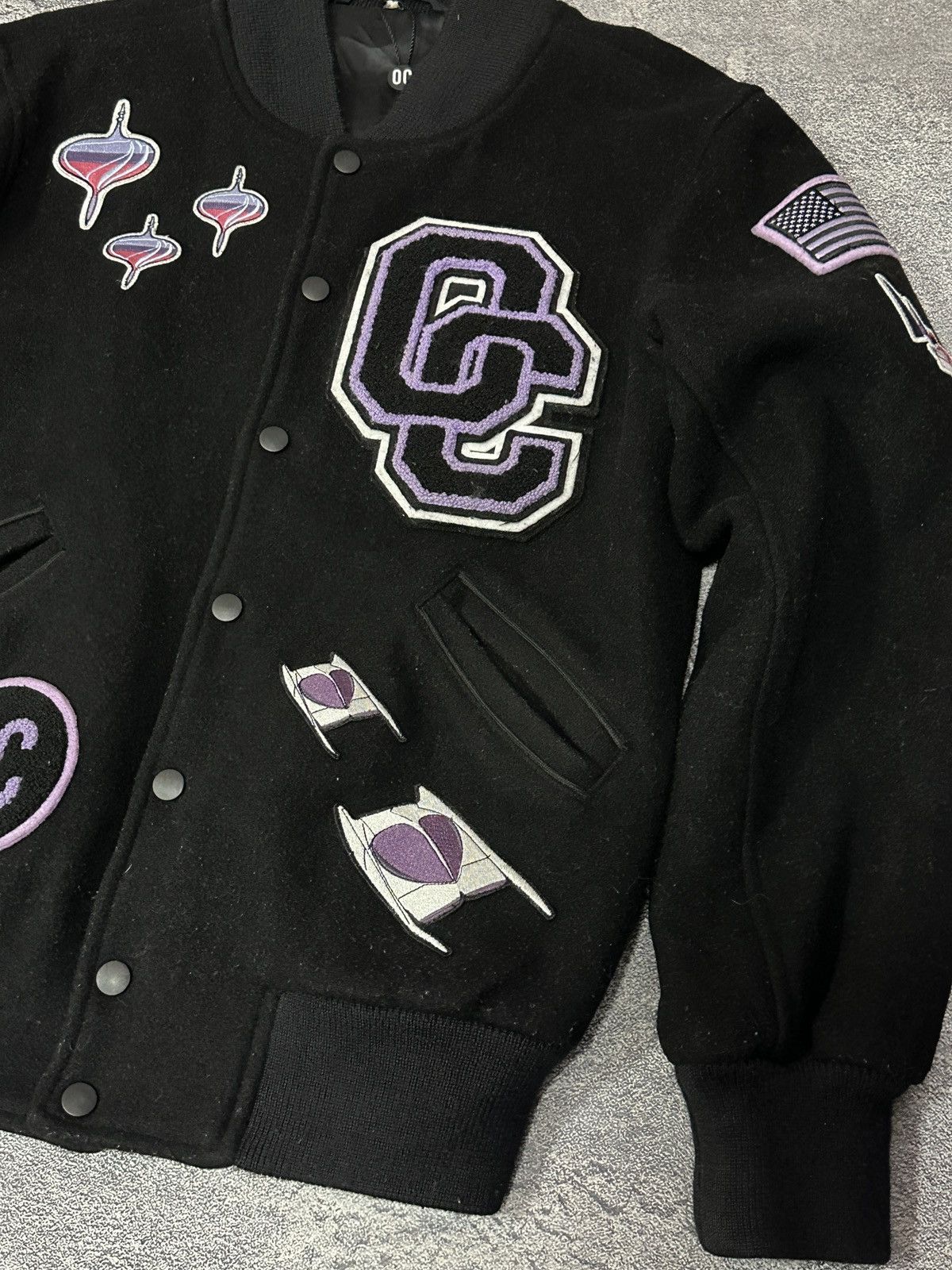 Opening Ceremony Opening Ceremony Black Varsity Jacket Multi Patch Women’s Size S / US 4 / IT 40 - 13 Thumbnail