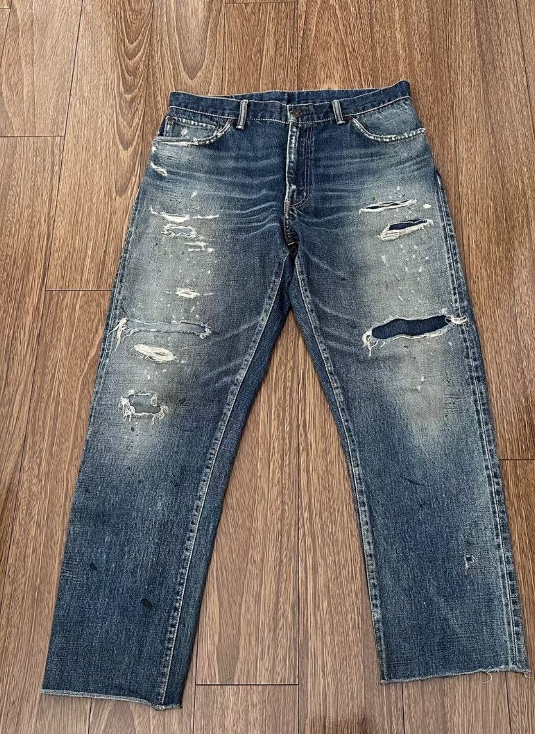 Visvim VISVIM JOURNEYMAN PANTS TACKED CRASH 18SS Size US 32 / EU 48 - 1 Thumbnail