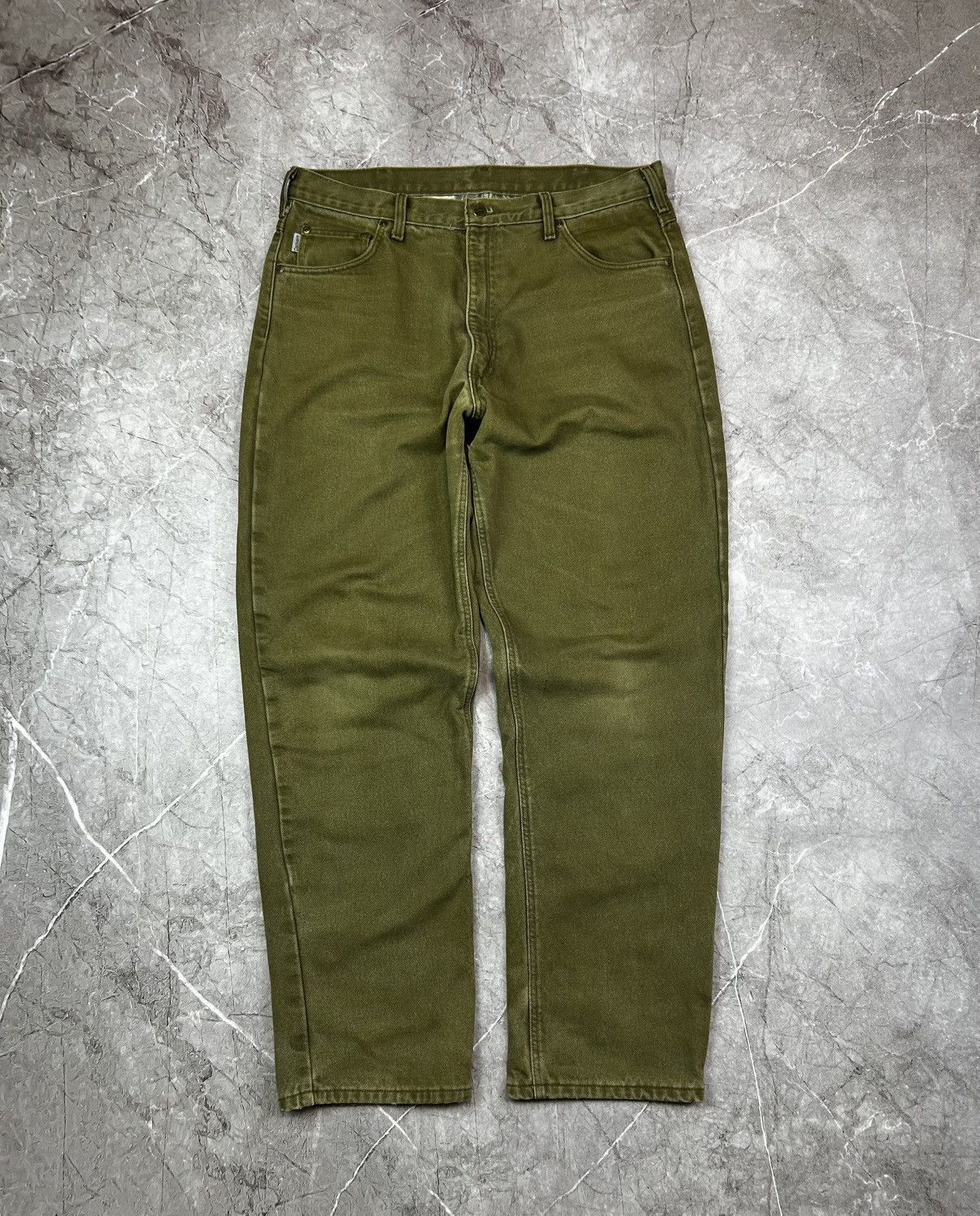 Carhartt Vintage Flannel Lined Carhartt Jeans / Pants Size US 38 / EU 54 - 2 Thumbnail