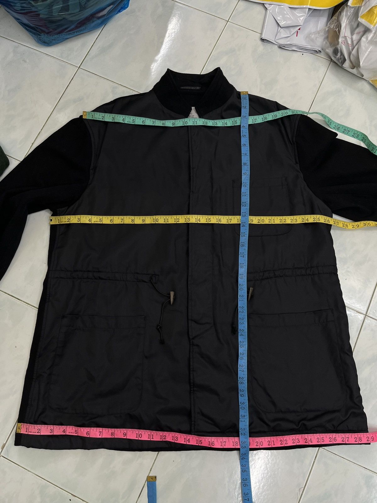 Yohji Yamamoto 🔥🔥🔥ARCHIVE VINTAGE YOHJI YAMAMOTO NYLON WOOL JACKET Size US M / EU 48-50 / 2 - 16 Thumbnail