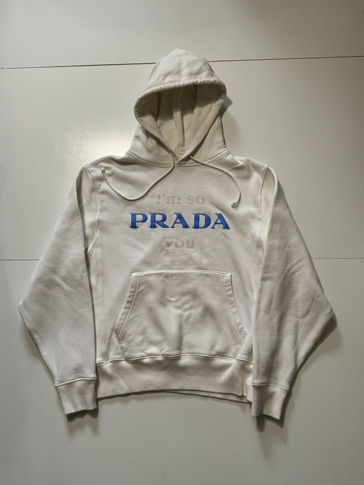 image of Chinatown Market X Proper I’M So Prada You Puff Print Hoodie, Men's (Size Medium)