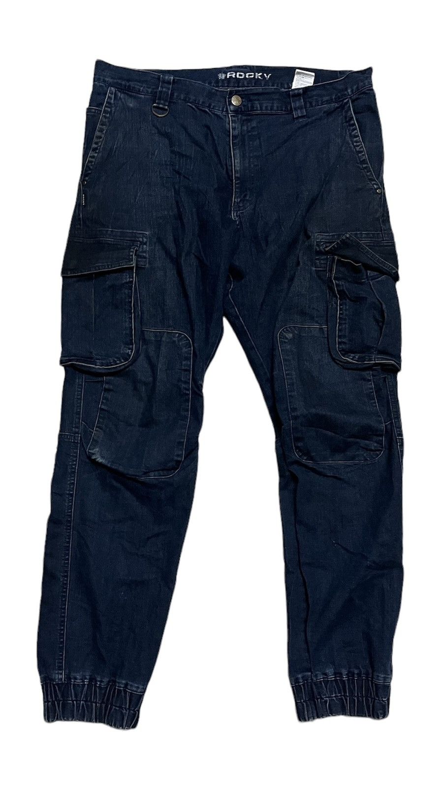 Japanese Brand Rocky Denim Cargo Pants Size US 36 / EU 52 - 5 Thumbnail