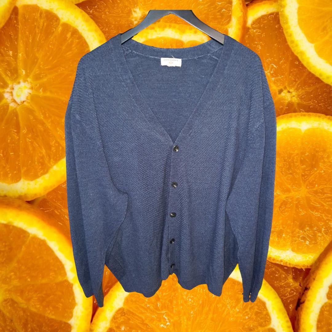 Dockers Vintage Dockers Blue Button Up Cardigan Sweater Size US XL / EU 56 / 4 - 1 Thumbnail
