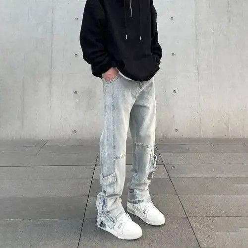 Japanese Brand Casual Zip Flared Trousers Slim Size US 30 / EU 46 - 5 Thumbnail