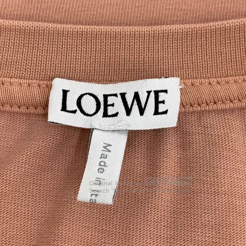 Loewe Loewe Pink Logo Embroidered Crew Neck Cotton Short Sleeve Size XS / US 0-2 / IT 36-38 - 5 Thumbnail