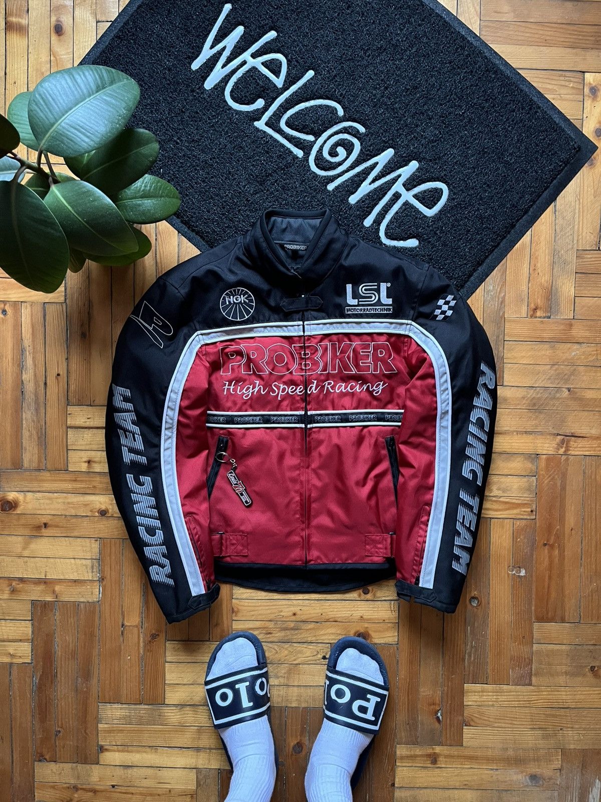 NASCAR Vintage Pro Biker High Spees F1 Nascar Nylon Racing Jacket Size US M / EU 48-50 / 2 - 1 Thumbnail