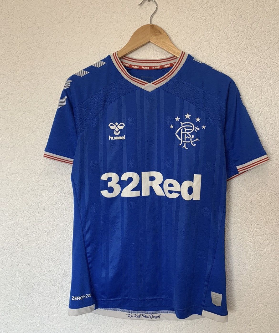 Hummel GLASGOW RANGERS HUMMEL 2019/2020 HOME KIT SOCCER JERSEY Size US M / EU 48-50 / 2 - 1 Thumbnail
