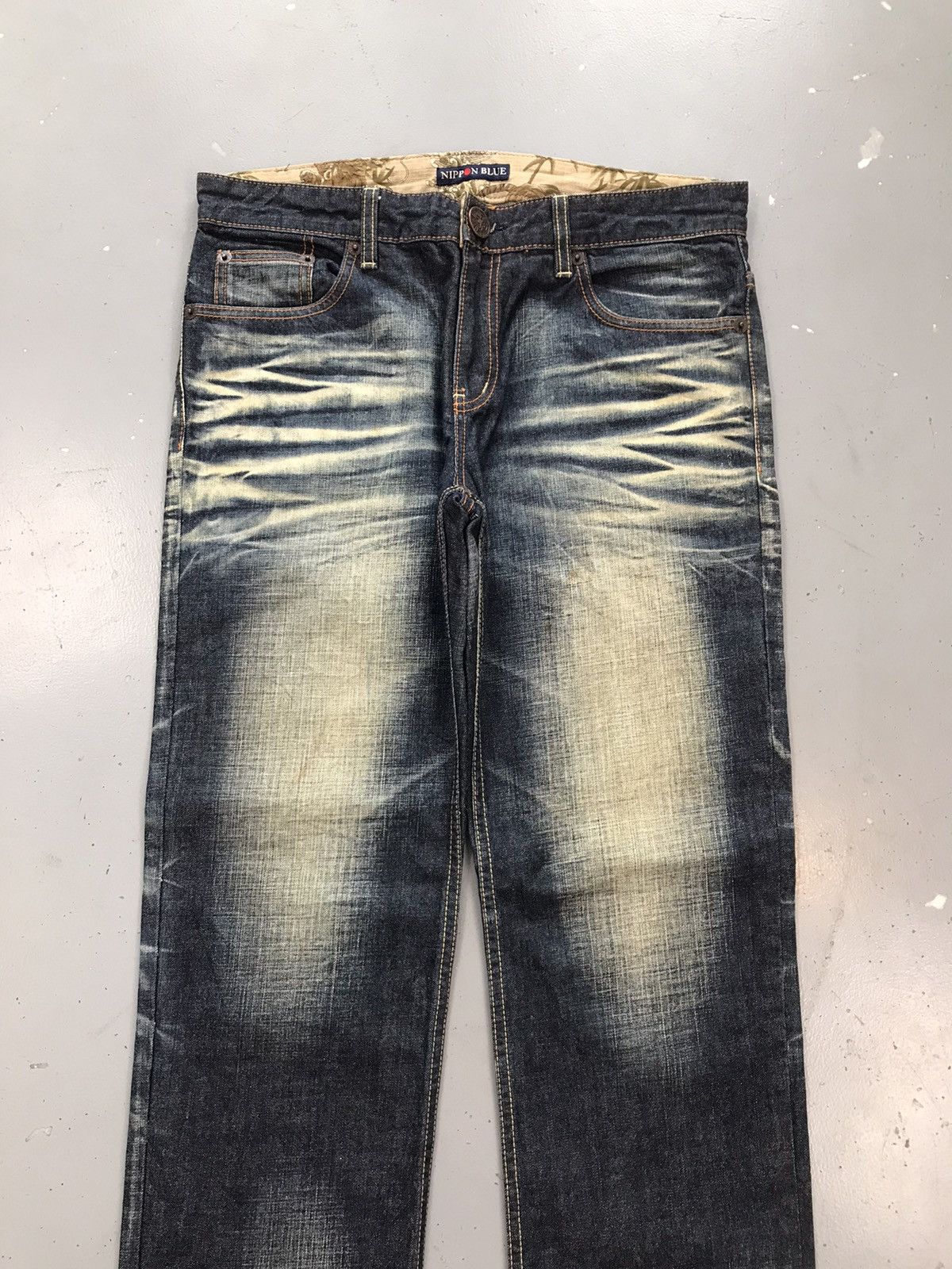 Vintage Vintage Nippon blue lion embroidered denim Size US 35 - 4 Thumbnail