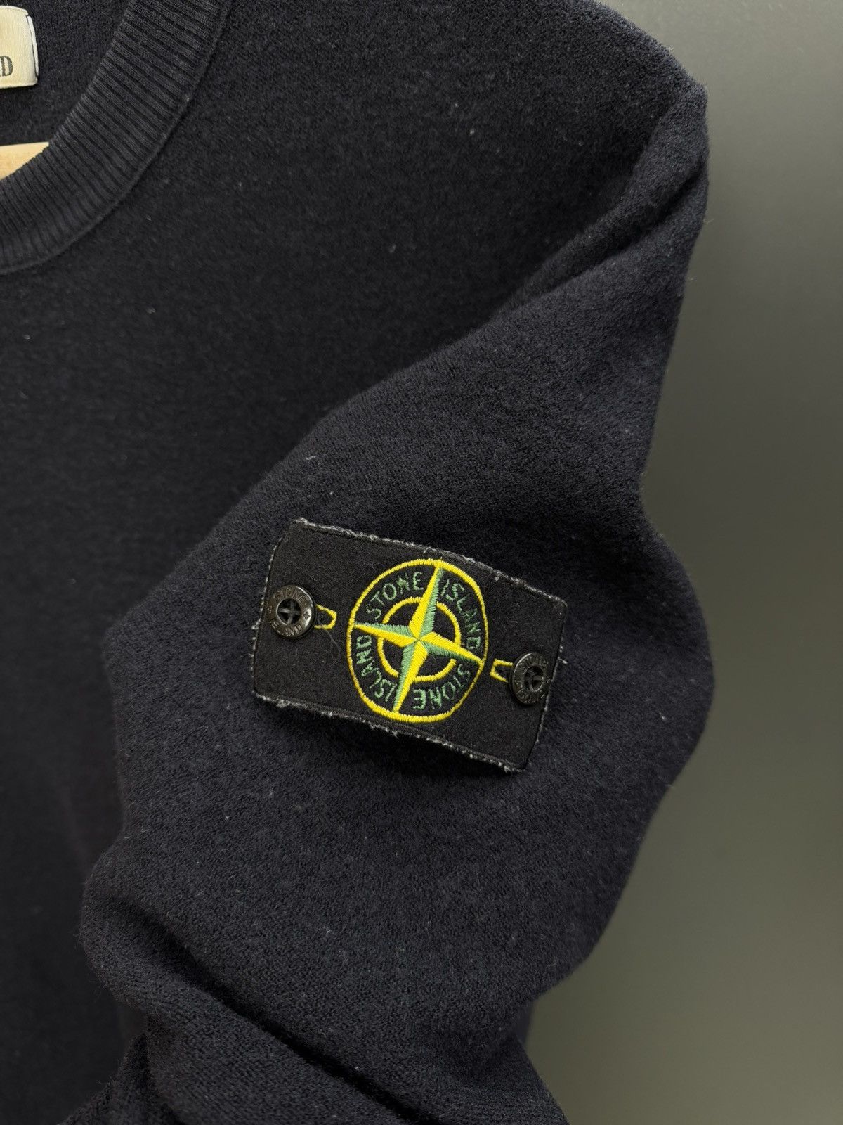 Stone Island Stone Island Crewneck Wool Knit Sweater Navy Men’s Size US XL / EU 56 / 4 - 6 Thumbnail